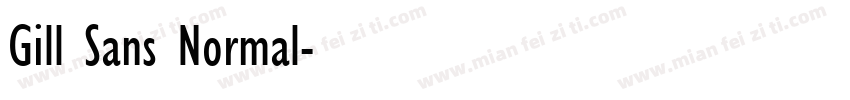 Gill Sans Normal字体转换